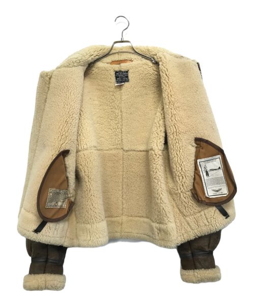 AVIREX（アヴィレックス）AVIREX (アヴィレックス) B-3ムートンフライトジャケット ブラウン サイズ:38の古着・服飾アイテム