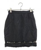 VERSACEヴェルサーチェ）の古着「メデューサボタンミニスカート」｜ブラック