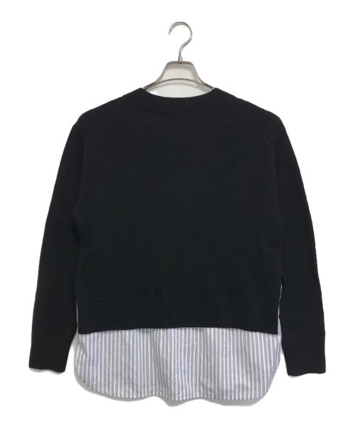 PAUL SMITH（ポールスミス）PAUL SMITH (ポールスミス) シャツコンビ Vネックニット ブラック サイズ:Mの古着・服飾アイテム