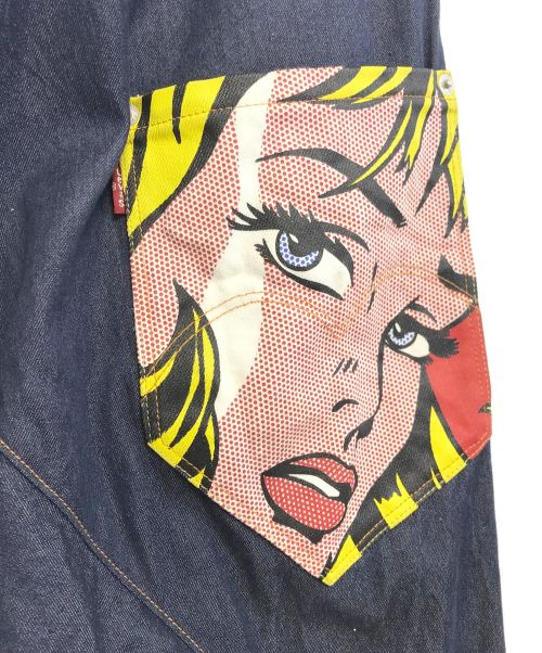 LEVI'S（リーバイス）LEVI'S (リーバイス) JUNYA WATANABE MAN (ジュンヤワタナベマン) ロイ・リキテンシュタインデニムパンツ インディゴ サイズ:Sの古着・服飾アイテム