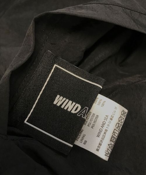 WIND AND SEA（ウィンダンシー）WIND AND SEA (ウィンド アンド シー) キルティングジャケット ブラック サイズ:Lの古着・服飾アイテム