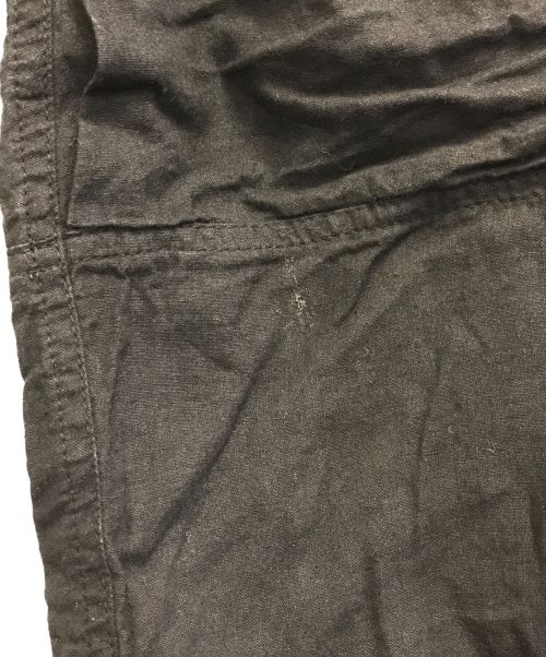 FINAL HOME（ファイナルホーム）FINAL HOME (ファイナルホーム) コットンリネンギャザーギミックパンツ ブラック サイズ:Mの古着・服飾アイテム