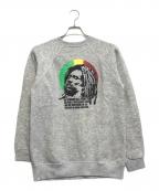 BOB MARLEYボブ・マーリィ）の古着「プリントスウェット」｜グレー
