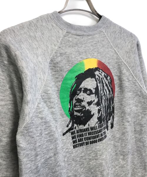 BOB MARLEY（ボブ・マーリィ）BOB MARLEY (ボブマーリー) プリントスウェット グレー サイズ:表記なしの古着・服飾アイテム