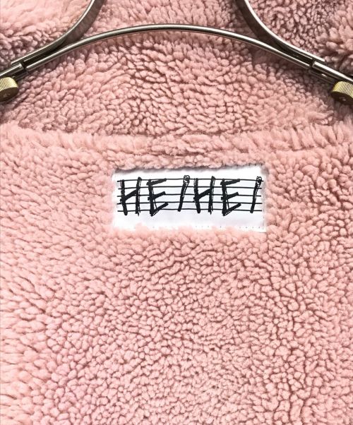 HEIHEI（ヘイヘイ）HEIHEI (ヘイヘイ) 切替ボアジャケット ピンク サイズ:表記なしの古着・服飾アイテム
