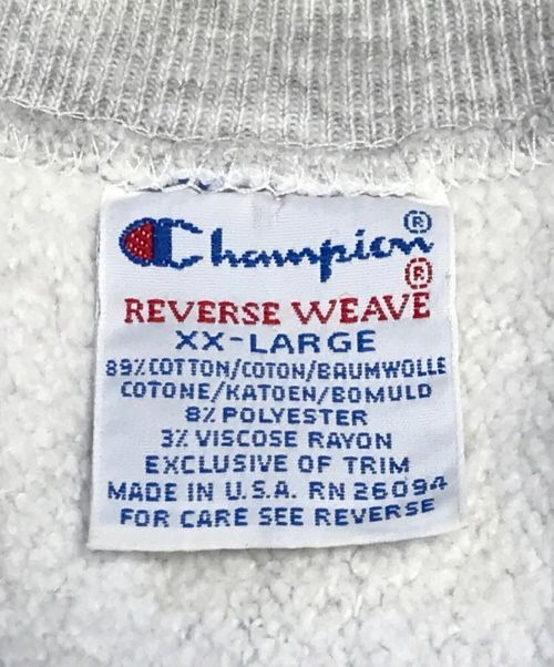 Champion（チャンピオン）Champion (チャンピオン) スナップカーディガン グレー サイズ:XX-LARGEの古着・服飾アイテム