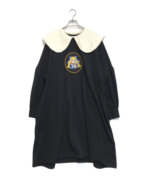 HEIHEI（ヘイヘイ）HEIHEI (ヘイヘイ) スウェットワンピース ブラック サイズ:Freeの古着・服飾アイテム