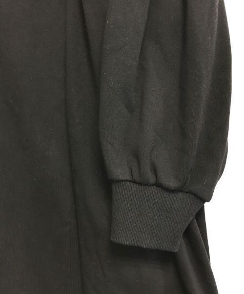 HEIHEI（ヘイヘイ）HEIHEI (ヘイヘイ) スウェットワンピース ブラック サイズ:Freeの古着・服飾アイテム