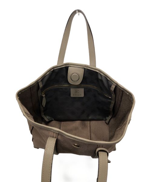 ETiAM（エティアム）ETiAM (エティアム) ミニトートバッグ ブラウンの古着・服飾アイテム