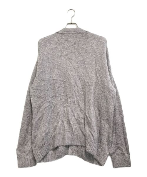 el conductor H（コンダクター）el conductor H (コンダクター) ペンタグラムシャギーニットカーディガン グレー サイズ:2の古着・服飾アイテム