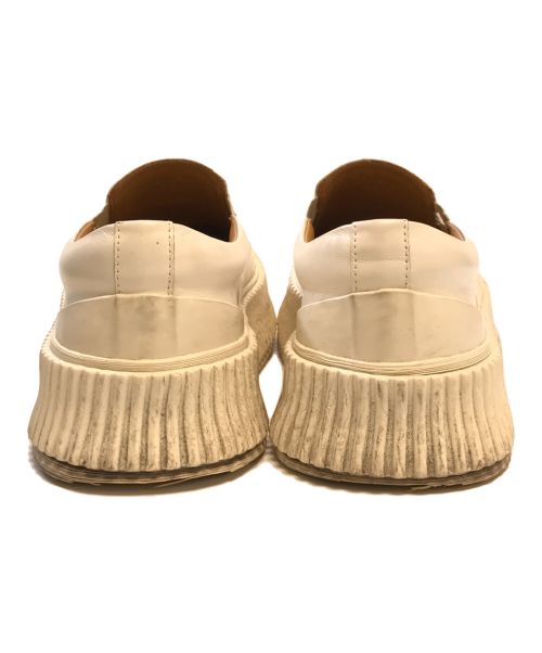 JIL SANDER（ジルサンダー）JIL SANDER (ジルサンダー) プラットフォームスリッポン ホワイト サイズ:39の古着・服飾アイテム