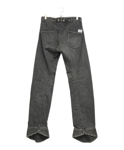 DAIRIKU（ダイリク）DAIRIKU (ダイリク) Cowboy Shoes Draping Denim Pants ブラック サイズ:29の古着・服飾アイテム