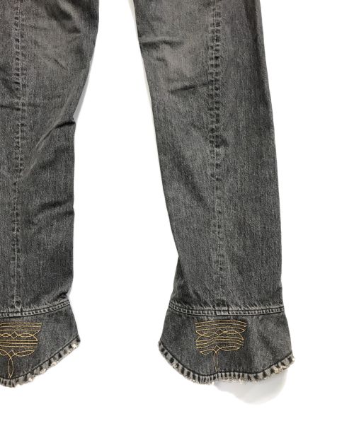 DAIRIKU（ダイリク）DAIRIKU (ダイリク) Cowboy Shoes Draping Denim Pants ブラック サイズ:29の古着・服飾アイテム