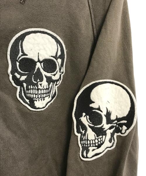 NUMBER (N)INE（ナンバーナイン）NUMBER (N)INE (ナンバーナイン) スカルジップパーカー カーキ サイズ:2の古着・服飾アイテム