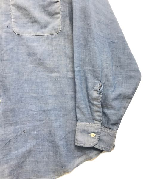 VINTAGE（ヴィンテージ）VINTAGE (ヴィンテージ) シャンブレーシャツ ブルー サイズ:表記なしの古着・服飾アイテム