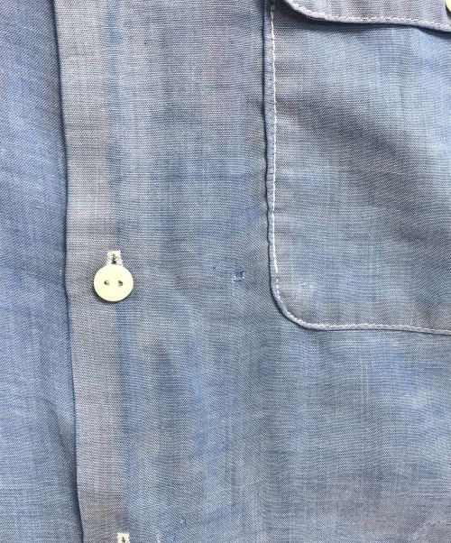 VINTAGE（ヴィンテージ）VINTAGE (ヴィンテージ) シャンブレーシャツ ブルー サイズ:表記なしの古着・服飾アイテム