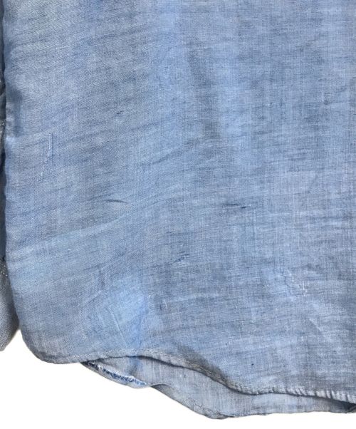 VINTAGE（ヴィンテージ）VINTAGE (ヴィンテージ) シャンブレーシャツ ブルー サイズ:表記なしの古着・服飾アイテム