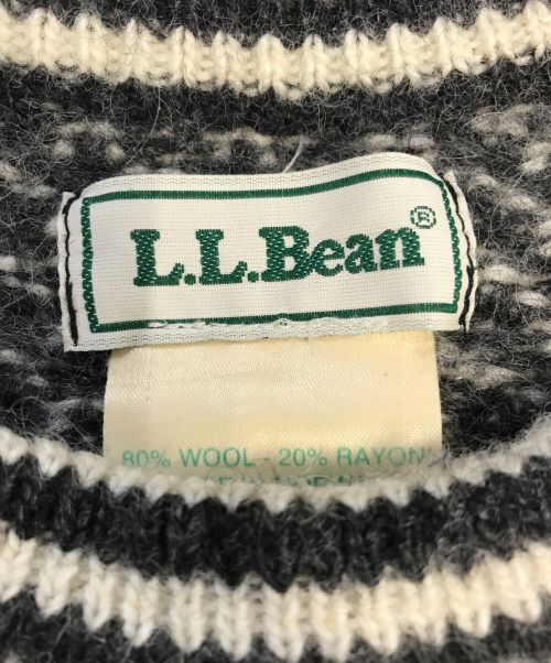L.L.Bean（エルエルビーン）L.L.Bean (エルエルビーン) 80’sバーズアイニット ホワイト サイズ:LARGEの古着・服飾アイテム