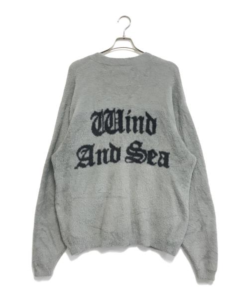 WIND AND SEA（ウィンダンシー）WIND AND SEA (ウィンダンシー) シャギーニットカーディガン グレー サイズ:XLの古着・服飾アイテム