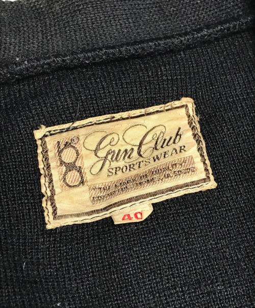 Gun Club（ガン・クラブ）Gun Club (ガン・クラブ) 50'sジップニットカーディガン ブラック サイズ:40の古着・服飾アイテム