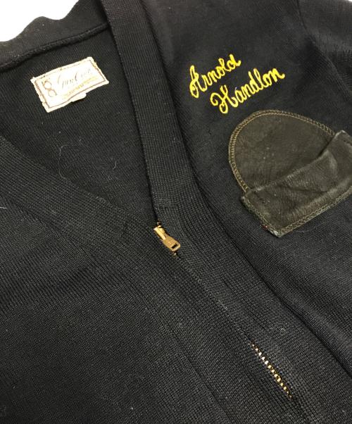 Gun Club（ガン・クラブ）Gun Club (ガン・クラブ) 50'sジップニットカーディガン ブラック サイズ:40の古着・服飾アイテム