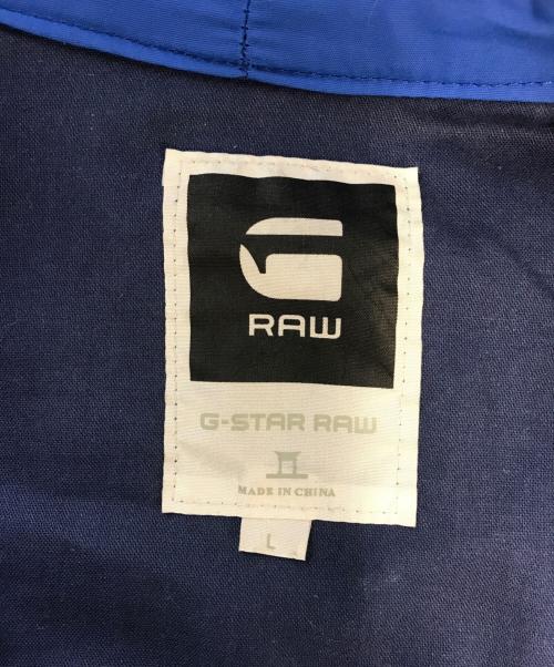 G-STAR RAW（ジースターロゥ）G-STAR RAW (ジースターロゥ) ライダース型ナイロンジャケット ブルー サイズ:Lの古着・服飾アイテム