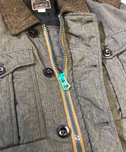 DIESEL（ディーゼル）DIESEL (ディーゼル) 切替ジャケット オリーブ サイズ:Mの古着・服飾アイテム