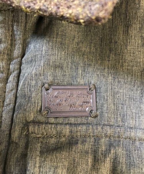 DIESEL（ディーゼル）DIESEL (ディーゼル) 切替ジャケット オリーブ サイズ:Mの古着・服飾アイテム