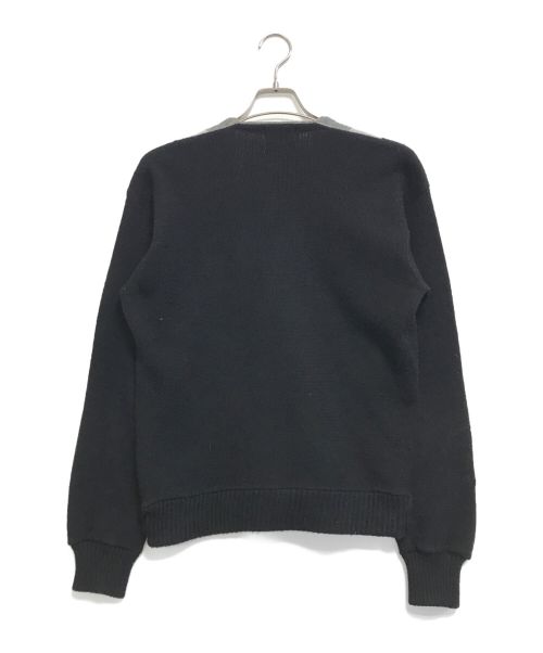 pennleigh（ペンリー）pennleigh (ペンリー) アクリルニットカーディガン ブラック サイズ:Mの古着・服飾アイテム