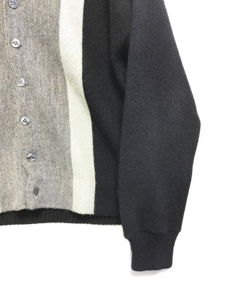 pennleigh（ペンリー）pennleigh (ペンリー) アクリルニットカーディガン ブラック サイズ:Mの古着・服飾アイテム