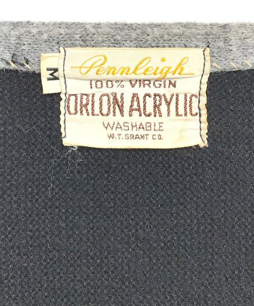 pennleigh（ペンリー）pennleigh (ペンリー) アクリルニットカーディガン ブラック サイズ:Mの古着・服飾アイテム