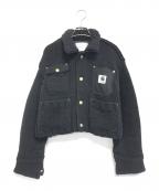 sacai×Carhartt WIPサカイ×カーハート ワーク イン プログレス）の古着「Knit Jacket Michigan」｜ブラック