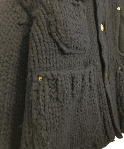 sacai（サカイ）sacai (サカイ) Carhartt WIP (カーハート ワークインプログレス) Knit Jacket Michigan ブラック サイズ:3の古着・服飾アイテム