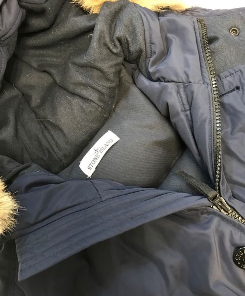 STONE ISLAND（ストーンアイランド）STONE ISLAND (ストーンアイランド) N-3Bダウンジャケット ネイビー サイズ:Ｌの古着・服飾アイテム