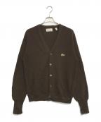 IZOD LACOSTEアイゾッド ラコステ）の古着「アクリルカーディガン」｜ブラウン