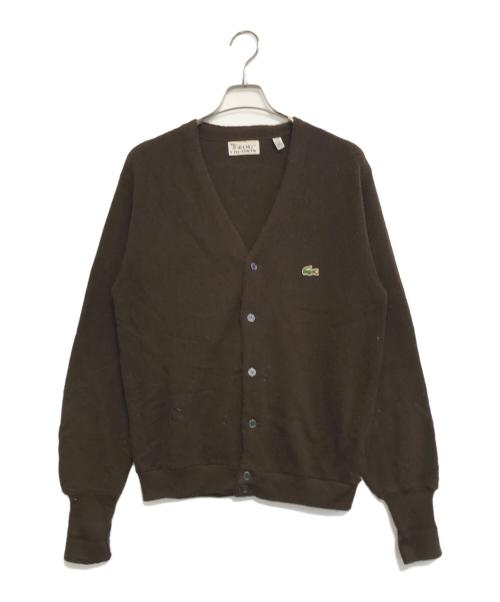 IZOD LACOSTE（アイゾッド ラコステ）IZOD LACOSTE (アイゾッド ラコステ) アクリルカーディガン ブラウン サイズ:Mの古着・服飾アイテム