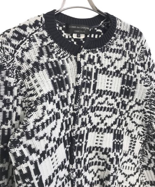 COMME des GARCONS HOMME PLUS（コムデギャルソンオムプリュス）COMME des GARCONS HOMME PLUS (コムデギャルソンオムプリュス) 螺旋ニット ホワイト サイズ:Sの古着・服飾アイテム