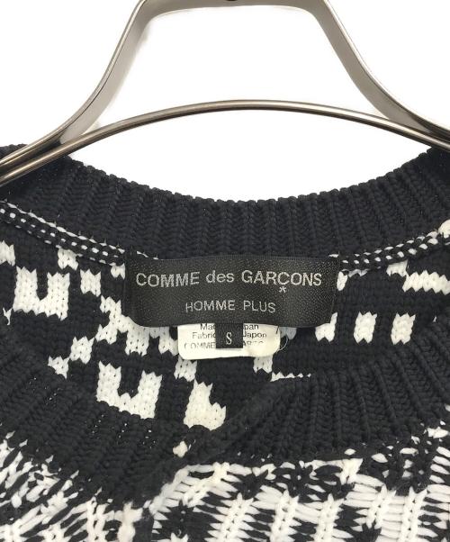 COMME des GARCONS HOMME PLUS（コムデギャルソンオムプリュス）COMME des GARCONS HOMME PLUS (コムデギャルソンオムプリュス) 螺旋ニット ホワイト サイズ:Sの古着・服飾アイテム