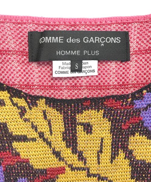 COMME des GARCONS HOMME PLUS（コムデギャルソンオムプリュス）COMME des GARCONS HOMME PLUS (コムデギャルソンオムプリュス) フローラル クルーネック ニット マルチカラー サイズ:Sの古着・服飾アイテム