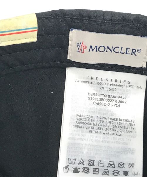 MONCLER（モンクレール）MONCLER (モンクレール) キャップ ブラックの古着・服飾アイテム