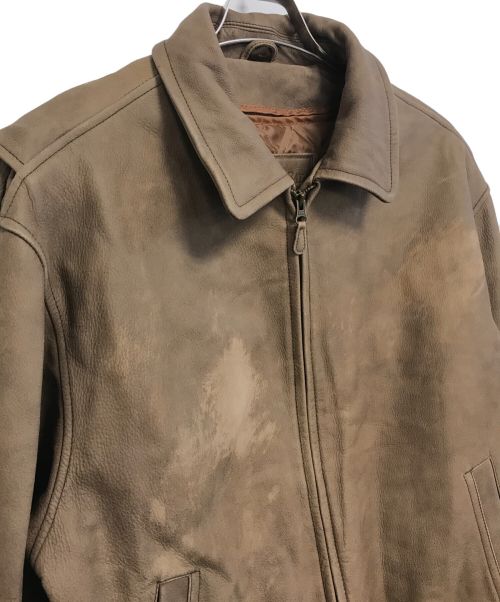 ST JOHN'S BAY（セントジョンズベイ）ST JOHN'S BAY (セントジョンズベイ) ライナー付レザージャケット ブラウン サイズ:Mの古着・服飾アイテム