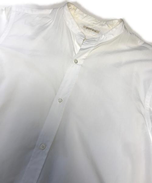 HEUGN（ユーゲン）HEUGN (ユーゲン) バンドカラーシャツ ホワイト サイズ:2の古着・服飾アイテム