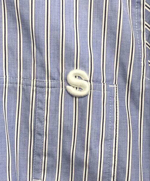 sacai（サカイ）sacai (サカイ) THOMAS MASON (トーマスメイソン) コットンポプリンシャツ ブルー サイズ:2の古着・服飾アイテム