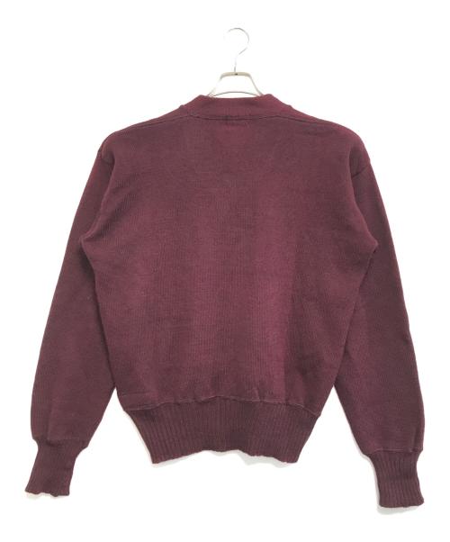 VAN DER VOORT（ファン・デル・フォールト）VAN DER VOORT (ファン・デル・フォールト) レタードニット レッド サイズ:48の古着・服飾アイテム