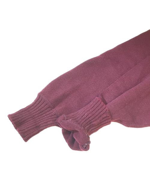 VAN DER VOORT（ファン・デル・フォールト）VAN DER VOORT (ファン・デル・フォールト) レタードニット レッド サイズ:48の古着・服飾アイテム