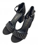 STACCATOスタッカート）の古着「スタッズサンダル」｜ブラック