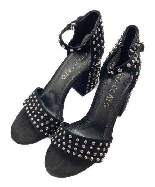 STACCATO（スタッカート）STACCATO (スタッカート) スタッズサンダル ブラック サイズ:23の古着・服飾アイテム
