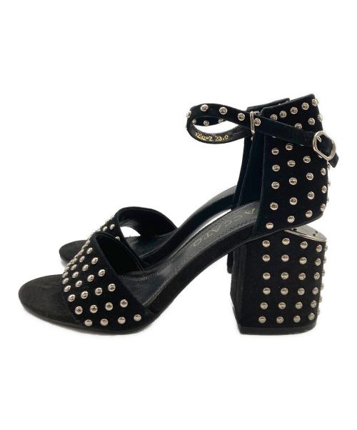 STACCATO（スタッカート）STACCATO (スタッカート) スタッズサンダル ブラック サイズ:23の古着・服飾アイテム