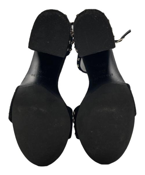 STACCATO（スタッカート）STACCATO (スタッカート) スタッズサンダル ブラック サイズ:23の古着・服飾アイテム