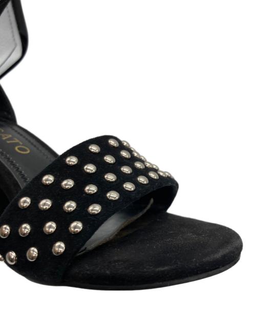 STACCATO（スタッカート）STACCATO (スタッカート) スタッズサンダル ブラック サイズ:23の古着・服飾アイテム